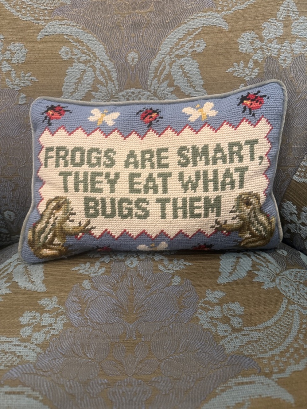 Trending Vintage Cross Stitch pillow